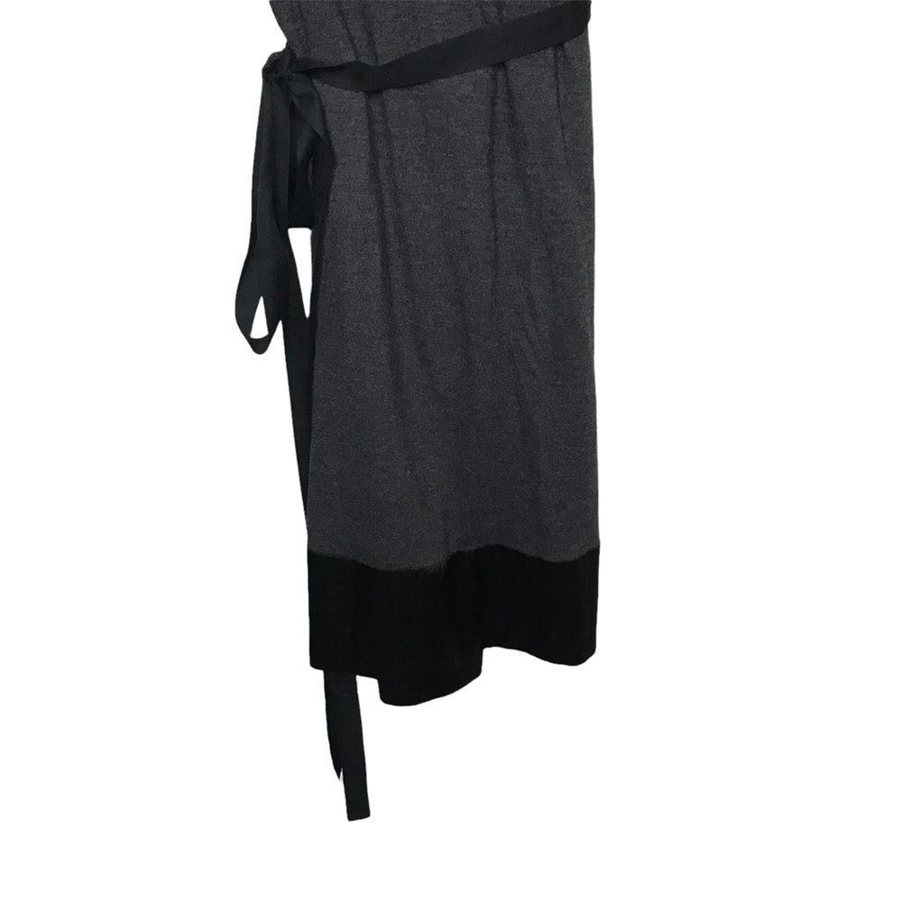 Simply Vera Wang Gray Wrap Dress Medium - Picture 6 of 10